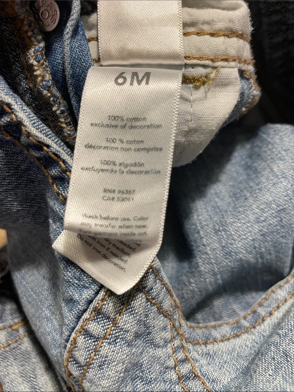 OshKosh B'gosh Distressed Light Blue Denim Overalls for Kids